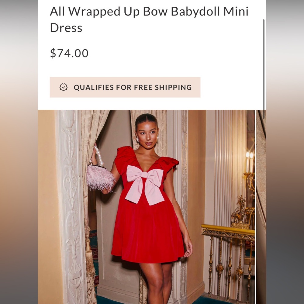 Vici All Wrapped Up Dress with Bow